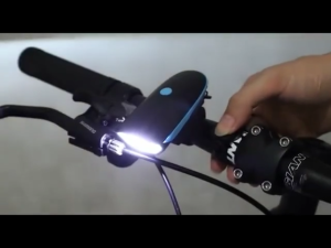 ALX Malaysia Rechargeable USB Bikes Cycling Berbasikal LED Light Bicycle Headlight Lampu Depan with Horn Waterproof 3 Modes Flashlight Kalis Air Lampu Basikal