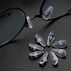 【♡Lovely girls house♡】10Pcs Eyeglasses Sunglasses Silicone Nose Pads Set Glasses Optical Repair Kit Screw Nut Nose Pad Set