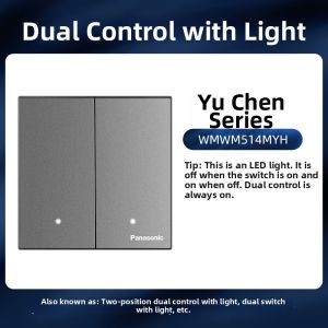Panasonic | Gray Dual-control 5 Hole AC 16A Wall Socket