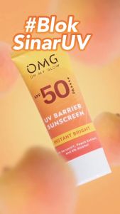 ~~MAEVE~~ OMG OH MY GLOW UV Barrier Sunscreen SPF 50 PA++++ 25 ml - Sunscreen - Mencerahkan dengan kandungan Serum Vit B3+C+E