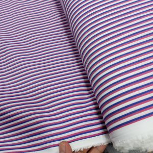 Kain katun motif bahan kemeja garis garis / salur salur katun yarndet italy import premium