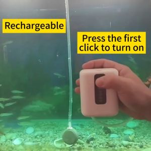 Air pump for aquqrium Oxygen pump for aquarium 1800mAh USB Wireless Battery life 70h No noise High oxygen production 2L/1min Aquarium air pump Portable aquarium air pump Oxygen fish aquarium