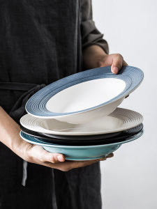 Creative Ceramic Dinnerware Set: Pasta Salad Soup Steak Plates