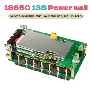 DIY 18650 14S 52V 20A/45A  14S BMS Power wall Solder-free design/multi-layer stacking/self-insurance  48V 58V 18650 Battery Packs Box Layer Build Power Bank DIY Battery Holder Storage For UPS Ebike DIY Uninterruptible power supply/desktop power supply