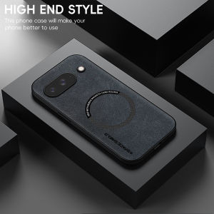szhaiyu | For Magsafe Leather Phone Cases For Google Pixel 7 7A 8 8A 9 9A 10 10A 11 Pro XL Magnetic Wireless Charging Protective Cover