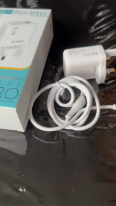 Pengecas Pantas USB Mikro 25W BMT dengan Caj Penuh 20Min - Palam Universal Putih