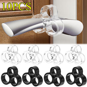 Anglebabylife แผ่นติดผนังกันการชนกันของที่จับประตู10ชิ้นแผ่นที่ป้องกันเฟอร์นิเจอร์ปุ่มประตูป้องกันกลมแบบเจาะฟรี