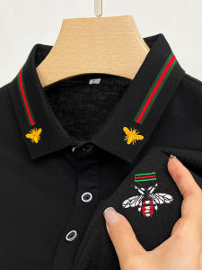 Brand Design Quality Mens POLO-Shirt Lapel Bee Embroid Short Sleeve New summer T-Shirt Business Classic Fashion Trend Menswear