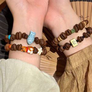 2025 New Coffee Bean Design Lucky Bracelet Womens Mens Stackable Hand Chain Fashion Jewelry Accessories for Best Friends Couples