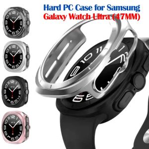 PC Case for Samsung Galaxy Watch Ultra 47mm Accessories Hard Hollow Frame Protective Bumper for Galaxy Watch 7 Ultra 47 mm Cove