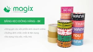 BKS1V - 1 cuộn băng keo Simili khổ 5cm x 7m - Vàng - Băng dính dán gáy sách đóng cuốn