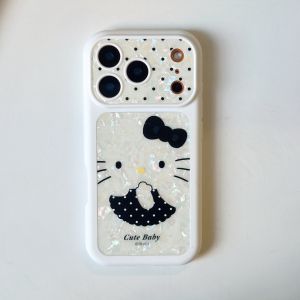 Sanrio | Ốp Điện Thoại Hoạt Hình Hello Kitty Dễ Thương Cho iPhone 18 Pro Max 17 Pro Max 16 Pro Max Tương Thích Với iPhone 18 17 16 15 Pro Max Chống Xước Chất Liệu Nhựa Sơn Màu.
