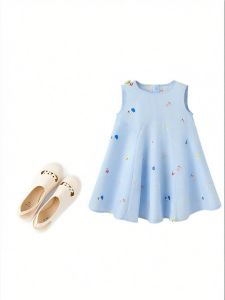 Purcotton | Cool Breathable Pure Cotton Girls Summer Dress Vest