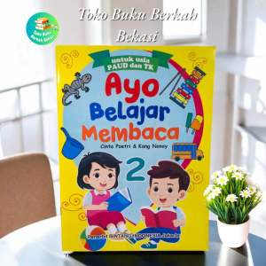 Buku ayo belajar membaca jilid 2 38 halaman untuk usia PAUD/TK (19×27cm)