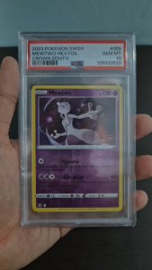 PSA 10 Mewtwo #059 REVERSE HOLO Crown Zenith Scarlet & Violet (2023) (English) - Pokemon Card GRADED
