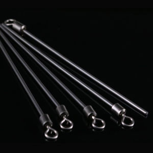 20pcs Steel Wire Long Pole Fishing Swivels Ball Bearing Swivel Solid Rings Rolling Swivel for Carp Fishing Accessories