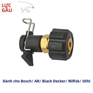 Bosch AR Black Decker Bort Patriot Daewoo Nilfisk STIHL Đầu Nối Ống Thoát Nước Tương Thích Với Máy Rửa Áp Lực Bộ Chuyển Đổi Đầu Nối Ống Nước Bằng Đồng Đầu Nối Ống Làm Sạch Nước Bằng Đồng