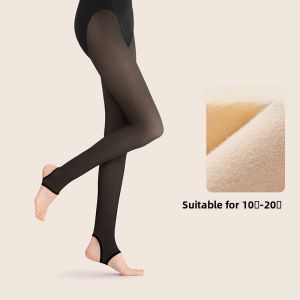B&C.Room | Thickened Fleece Autumn Winter Black Stockings Transparent Skin-Like Pantyhose Natural Feel Thin Model For Women Leggings