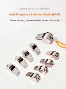 Metal Whistle High Frequency Escape Outdoor Survival Sports Judge Wilderness Training Fire Fighting Loud Signal Emergency