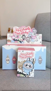 พวงกุญแจ พวงกุญแจกระเป๋า ลาบูู้วเวอร์1The monsters Labubu Macaron  พวงกุญคุณภาพดี กล่อง ของขวัญ