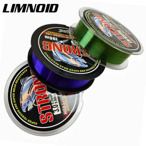 Limnoid 100m Nylon Fishing Line 3.8kg-21kg Shock Absorption Fast Water Cutting Fluorocarbon Coated Line For Saltwater Freshwater