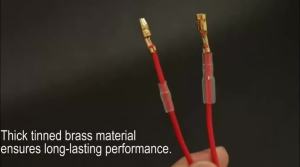 Bullet Connectors Male and Female Brass Bullet Terminal Connectors with Insulation Sleeve Automotive Electrical Connectors Kit