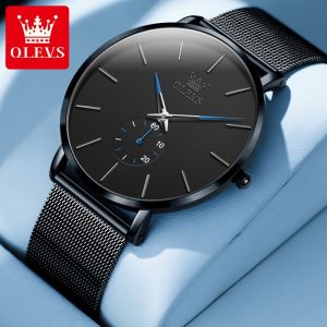 OLEVS | Đồng Hồ Nam Mỏng Tự Động Chống Nước Quartz Mới
