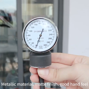 Manual Arm Sphygmomanometer Blood Pressure Gauge with Stethoscope Monitor Device Set
