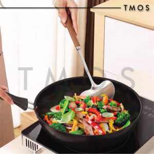 TMOS Sudip Senduk Serbaguna Spatula Cedok Masak Tahan Haba Keluli Tahan Karat Wok Masakan Bergoreng Sup Berkuah Sos Scoop