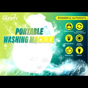 HS Mini Portable Washing Machine 10L Folding Bucket | Automatic Portable Washer Underwear Ultrawash