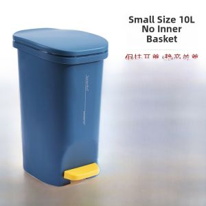 Luxury Foot Pedal Trash Can Plastic Foot Operated Storage Bucket for Living Room Bathroom Toilet Large And Small Sizes with Lid