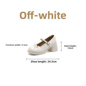 Josiny | Retro French Comfortable Mary Jane Shoes White