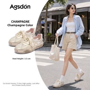 Agsdon | Ventilated Perforated Womens Casual Shoes Trainer Style Summer New Fashion