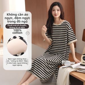 MiiOW | Đầm Ngủ Thoáng Khí Bằng Cotton Cho Mùa Hè
