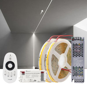 MJJC | Horse Race Running Water COB LED Strip Lights 24V 360leds/m WS2811 Pixel Tape Lamp Warm Cool White Stripe 2.4G RF Remote Control