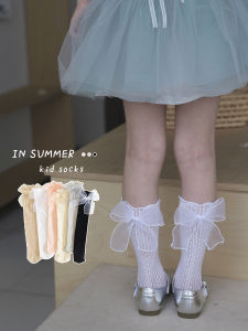 Girl Socks Summer Thin Kids Lace Mesh Tube Socks Korean Style Fashion Baby Girl Long Tube Calf Socks