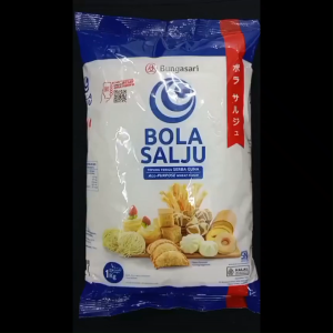 ( 1 PCS ) BUNGASARI WHEAT FLOUR ALL PURPOSE 1000 gr / TEPUNG TERIGU BOLA SALJU SERBAGUNA 1KG