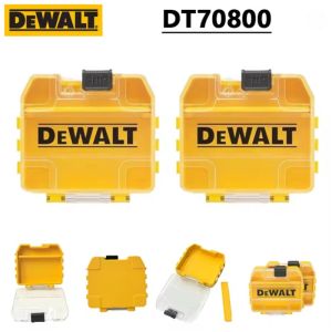 DeWalt | DEWALT DT70800 TSTAK Yellow Plastic Stackable Small Parts Box Multifunctional Tool Storage with Screwdriver Bit Holder