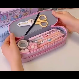 Large Capacity Pencil Organizer Case Pencil Case For Kids Girls Boys Pencil Pouch With Zipper 2layer