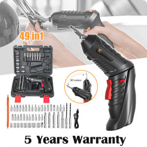 REAIM Obeng Listrik 4.2V SET LENGKAP 49Pcs - Bor Obeng Mini untuk DIY Pilihan TERBAIK!