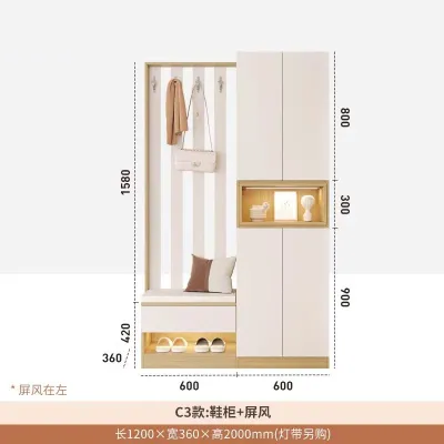 Modern Minimalist Luxury Entrance Cabinet Living Room Partition Cabinet Nordic Style Home Use Doorstep Shoe Cabinet Hallway