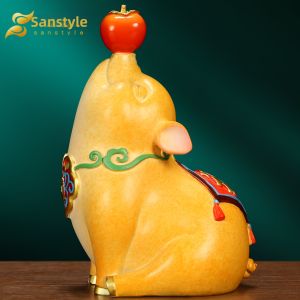 sanstyle | Lucky Pig Figurine Good Fortune Symbol