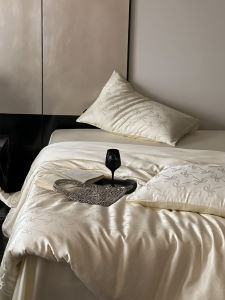 Luxurious Color Woven 60S Lancemore Lyocell Bedding Four-Piece Set Queen Size Home Use Comforter Cover Sheet Duvet Cover