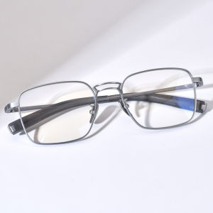 FONEX Titanium Glasses Frame Men Brand Design Square Eyeglasses Business Ultralight Japanese Full-Rim High-Quality Custom Optical Eyewear DRX-8827