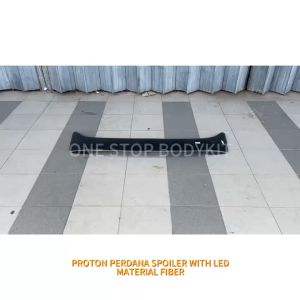 PROTON PERDANA SPOILER WITH LED FIBER(FIBERGLASS)SKIRT LIP BODYKIT