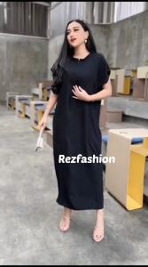 Daster Crinkle Classic Longdress l Daster Crinkle Long Busui l Homedress Wanita Kekinian