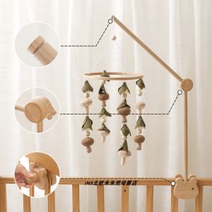 Đồ Chơi Treo Cho Trẻ Sơ Sinh Bằng Gỗ Hình Mỏng Có Thể Xoay Giá Đỡ Chuông Màn Chống Muỗi Phụ Kiện Giường Ngủ Cho Trẻ Sơ Sinh