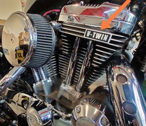 ADVTECH Indian Harley Davidson Motorbike Engine Emblem Radiator Grille Personalized Modification 48 XinYuan 1200 เครื่องหมายแสดงเครื่องยนต์