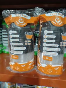 Cap Tupai Thinwall Cap Tupai Hitam 400 ML Bowl isi 25 Pcs Anti Tumpah Tahan Panas Higienis