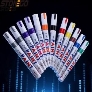 12PCS White Paint Markers Fine Tip Permanent Markers for Graffiti Art Projects DIY Crafts School Office Supplies